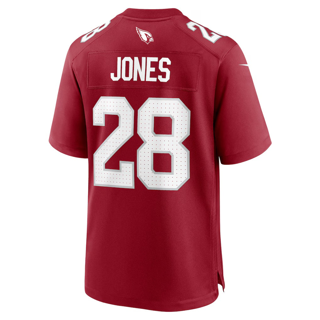 A.Cardinals #28 Elijah Jones Cardinal Fotopoulosg Team Game Jersey