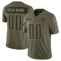 Custom W.Commanders Active Player Olive Fotopoulosg 2025 Salute to Service Limited Stitched Jersey
