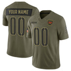 Custom W.Commanders Active Player Olive Fotopoulosg 2025 Salute to Service Limited Stitched Jersey