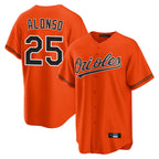 Baltimore Orioles #25 Pete Alonso Player Orange Fotopoulosg Home Game Stitched Jerseys