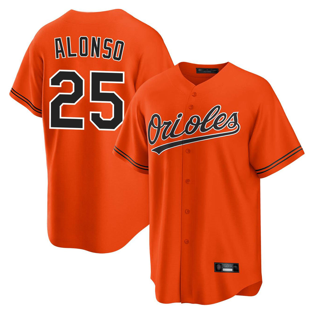 Baltimore Orioles #25 Pete Alonso Player Orange Fotopoulosg Home Game Stitched Jerseys