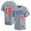 Chicago Cubs #15 Carson Kelly Player Gray Fotopoulosg Road Limited Home Stitched Jerseys