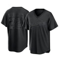 Los Angeles Dodgers #22 Clayton Kershaw Player Black Fotopoulosg Pitch Fashion T-shirt Stitched Jerseys