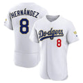 Los Angeles Dodgers #8 Enrique Hern¨¢ndez Player Gold White Fotopoulosg 2026 Collection Stadium Limited Elite Stitched Jerseys