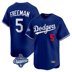 Los Angeles Dodgers #5 Freddie Freeman Player Royal Fotopoulosg World Series Meet Limited Home Stitched Jerseys