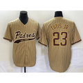 San Diego Padres #23 Fernando Tatis Jr Tan Fotopoulosg NEW 2023 Cool Base Stitched Jersey
