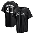 Boston Red Sox #40 Willson Contreras Player Black Fotopoulosg Home Game Stitched Jerseys
