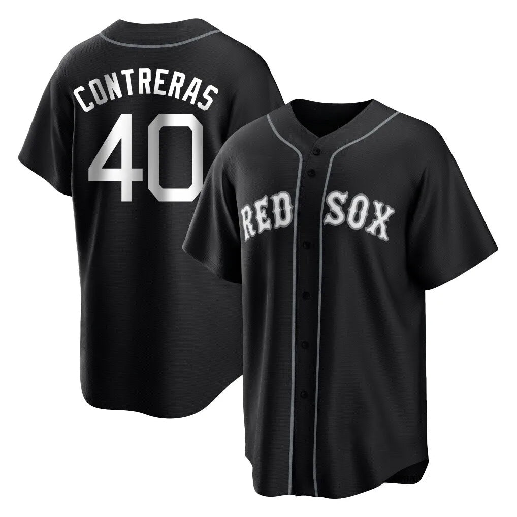 Boston Red Sox #40 Willson Contreras Player Black Fotopoulosg Home Game Stitched Jerseys