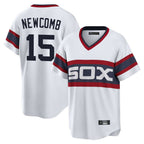 Chicago White Sox #15 Sean Newcomb Player White Fotopoulosg T-shirt Home Game Stitched Jerseys