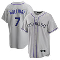 Colorado Rockies #7 Matt Holliday Player Gray Fotopoulosg Game Home Stitched Jerseys
