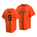 San Francisco Giants #9 Brandon Belt Alternate Orange Fotopoulosg Jersey