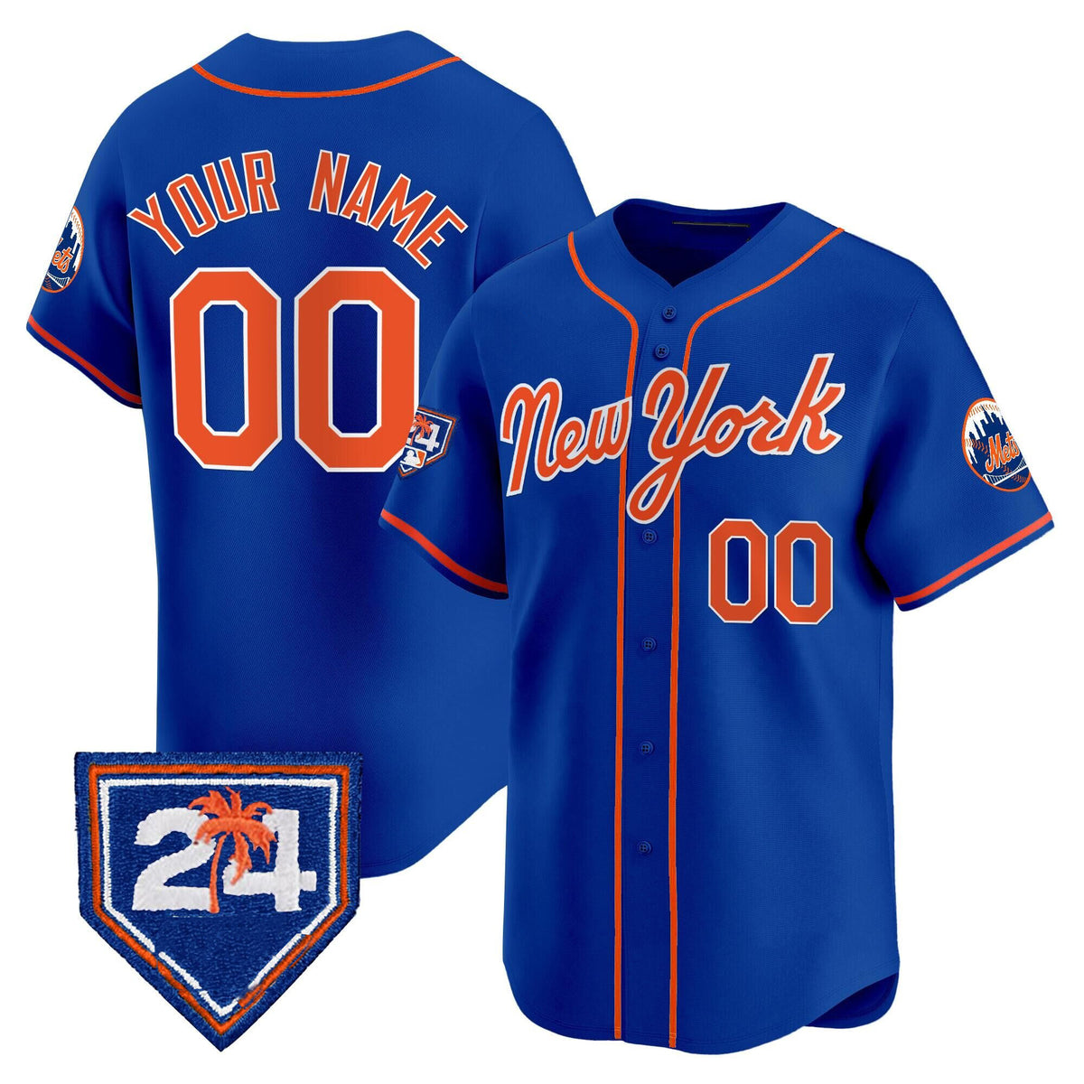 Cutsom New York Mets Active Player Royal Fotopoulosg 2024 Spring Training Vapor Premier Limited Stitched Jersey