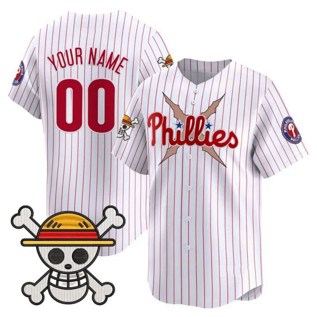 Custom Philadelphia Phillies x One Piece White Fotopoulosg Vapor Premier Limited Jersey - Stitched