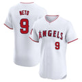 Los Angeles Angels #9 Zach Neto Player White Fotopoulosg Limited Elite Stitched Home Jerseys