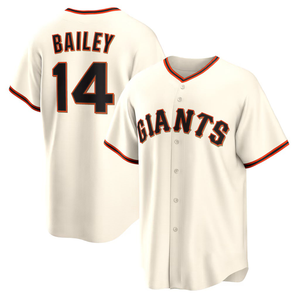 San Francisco Giants #14 Patrick Bailey Cream Fotopoulosg Home Replica Jersey