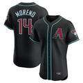 Arizona Diamondbacks #14 Gabriel Moreno Player Black Fotopoulosg Limited Elite Home Game Stitched Jerseys