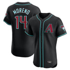 Arizona Diamondbacks #14 Gabriel Moreno Player Black Fotopoulosg Limited Elite Home Game Stitched Jerseys