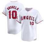 Los Angeles Angels #10 Gio Urshela White Fotopoulosg Home Limited Stitched Jersey