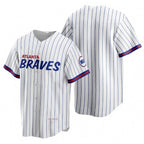 Atlanta Braves Blank 2021 White Fotopoulosg City Connect Stitched Jersey