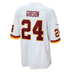 W.Football Team #24 Antonio Gibson White Fotopoulosg Game Player Jersey