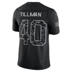 A.Cardinals #40 Pat Tillman Black 2026 Salute to Service Retired Player Stitched Limited Football jersey Fotopoulosg