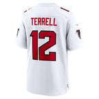 A.Falcons #12 Avieon Terrell White Game Football jersey Fotopoulosg
