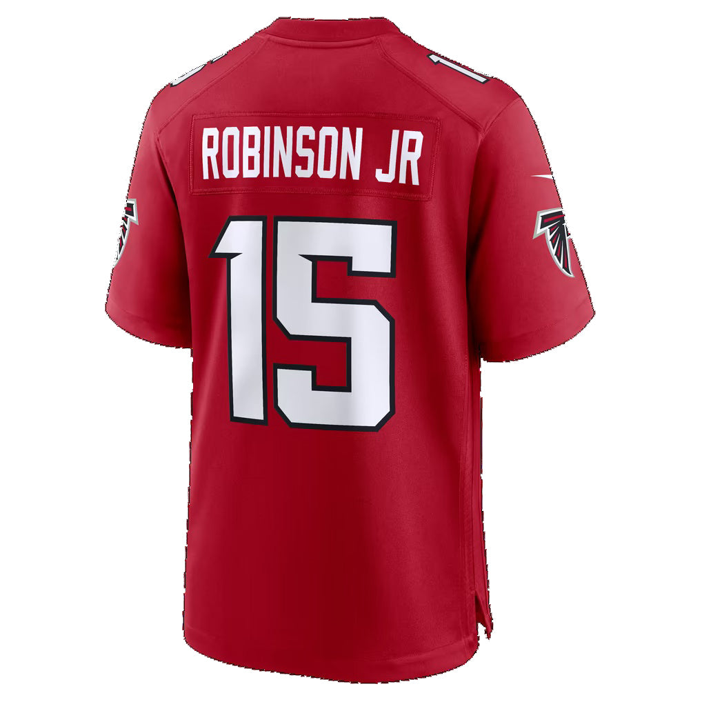 A.Falcons #15 Brian Robinson Jr. Red Team Game Football jersey Fotopoulosg