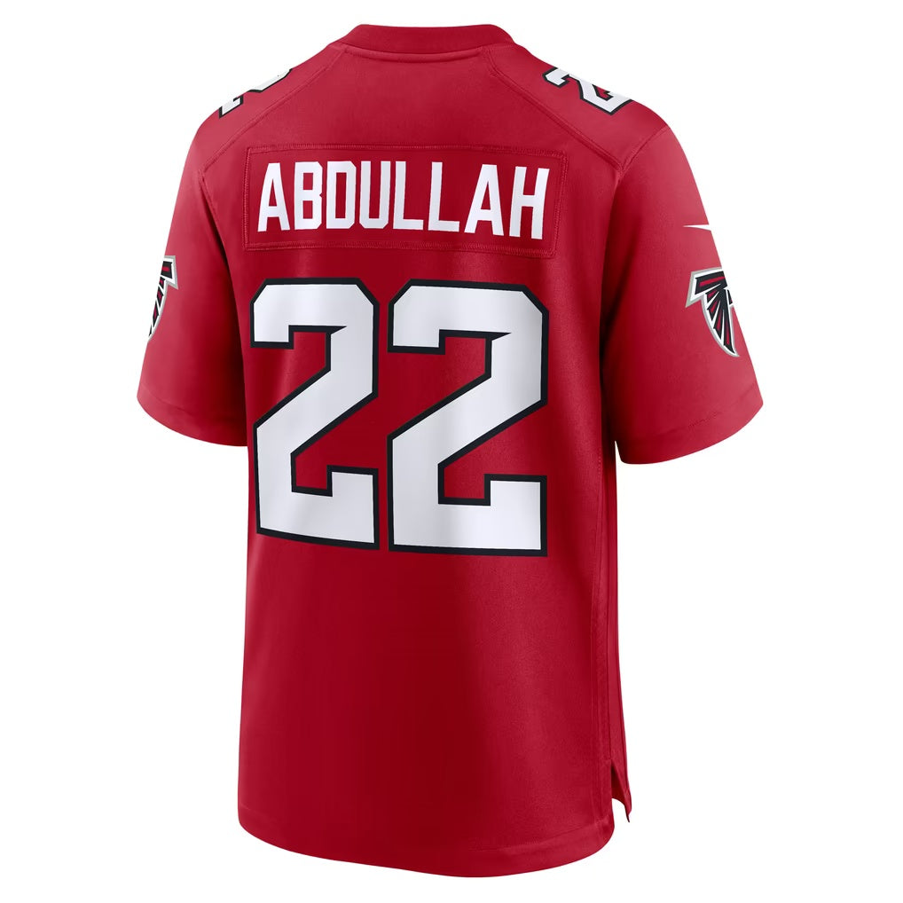 A.Falcons #22 Yasir Abdullah Red Team Game Football jersey Fotopoulosg