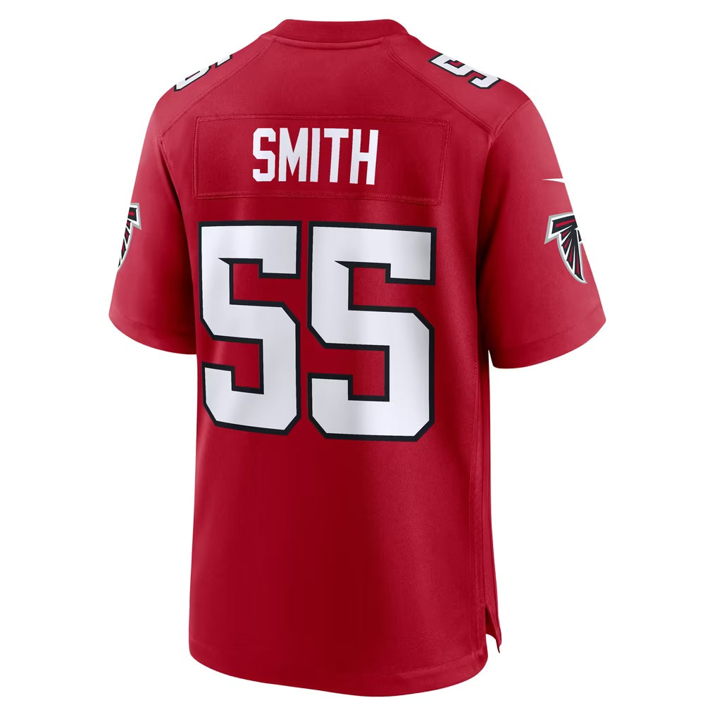 A.Falcons #55 Za'Darius Smith Red Team Game Football jersey Fotopoulosg