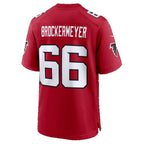 A.Falcons #66 James Brockermeyer Red Team Game Football jersey Fotopoulosg
