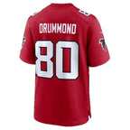 A.Falcons #80 Dylan Drummond Red Team Game Football jersey Fotopoulosg