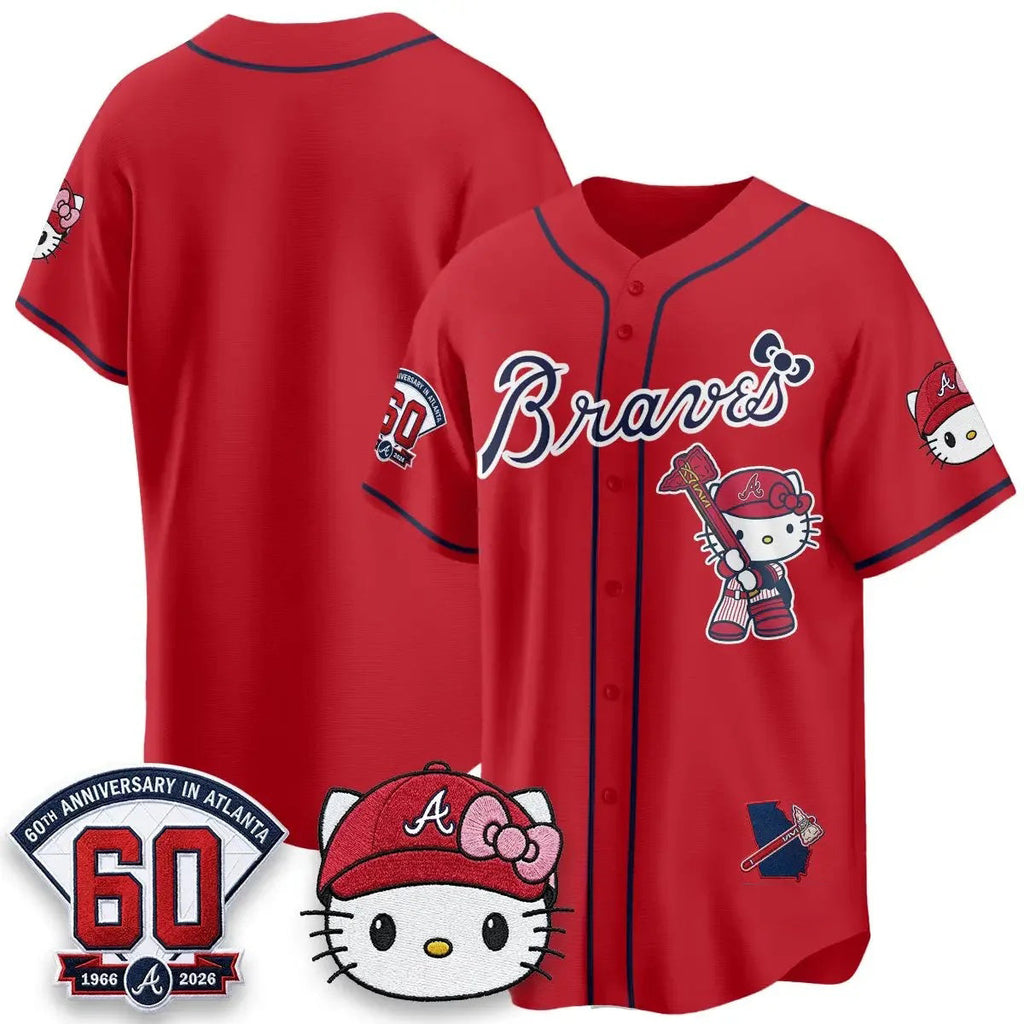 Atlanta Braves Red Fotopoulosg Meow KT 2026 Vapor Limited All Stitched Jersey