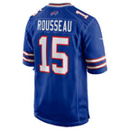 B.Bills #15 Gregory Rousseau Royal Team Game Jersey Fotopoulosg