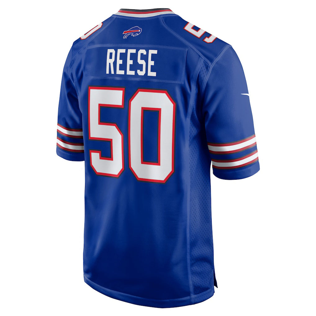 B.Bills #50 Otis Reese Royal Team Game Jersey Fotopoulosg