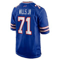 B.Bills #71 Jedrick Wills Jr. Royal Team Game Football jersey Fotopoulosg