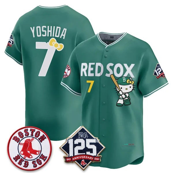 Boston Red Sox #7 Masataka Yoshida Green Fotopoulosg Meow KT Vapor Limited Stitched Jersey