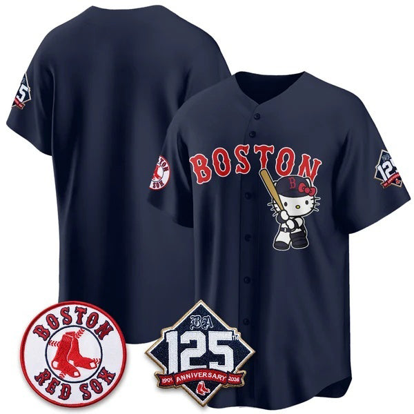 Boston Red Sox Navy Fotopoulosg Meow KT Vapor Limited Stitched Jersey