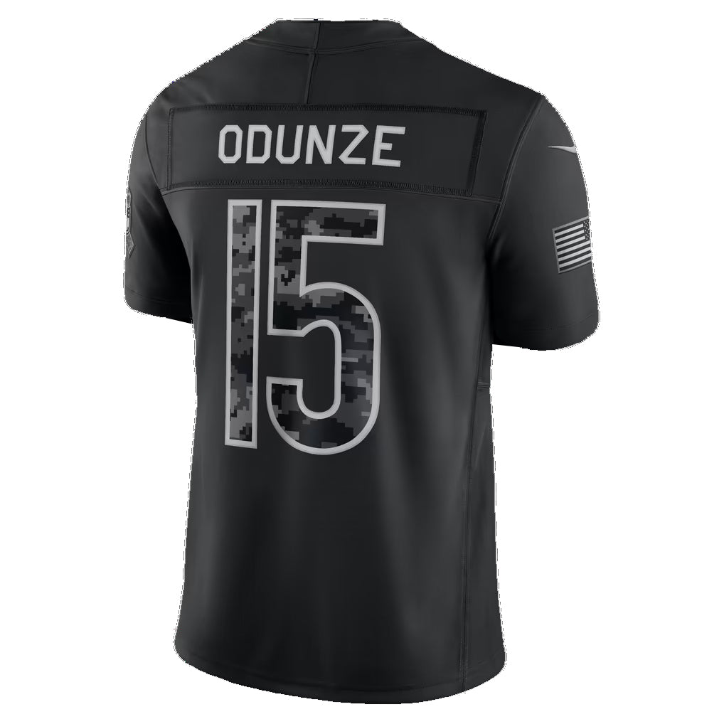 C.Bears #15 Rome Odunze Black 2026 Salute to Service Stitched Limited Football jersey Fotopoulosg