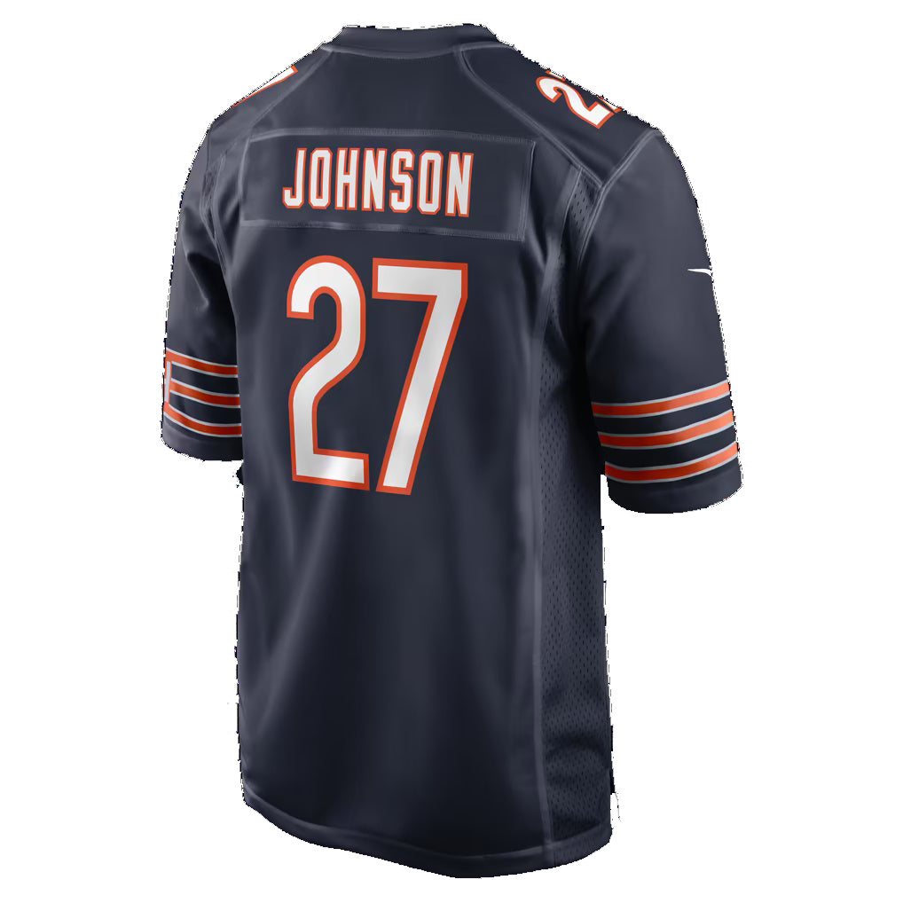 C.Bears #27 Anthony Johnson Navy Team Game Football jersey Fotopoulosg