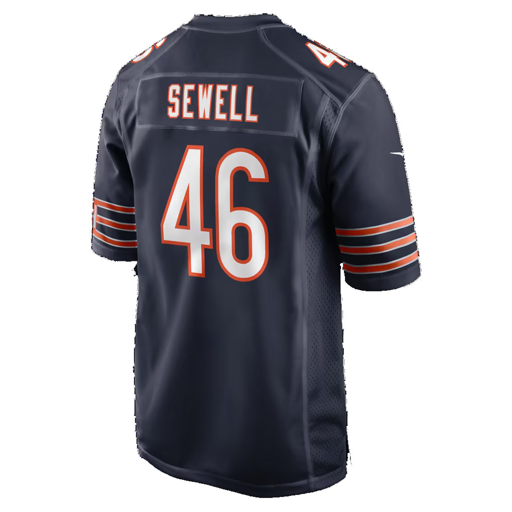 C.Bears #46 Nephi Sewell Navy Team Game Football jersey Fotopoulosg