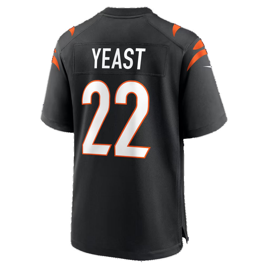 C.Bengals #22 Russ Yeast Black Team Game Football jersey Fotopoulosg