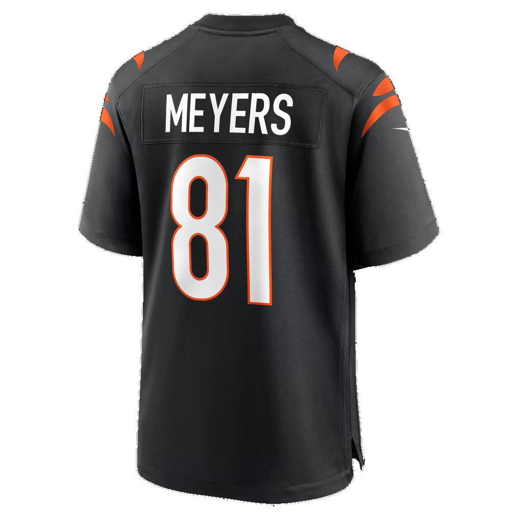 C.Bengals #81 Dohnte Meyers Black Team Game Football jersey Fotopoulosg