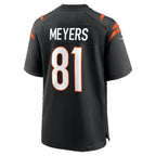 C.Bengals #81 Dohnte Meyers Black Team Game Football jersey Fotopoulosg
