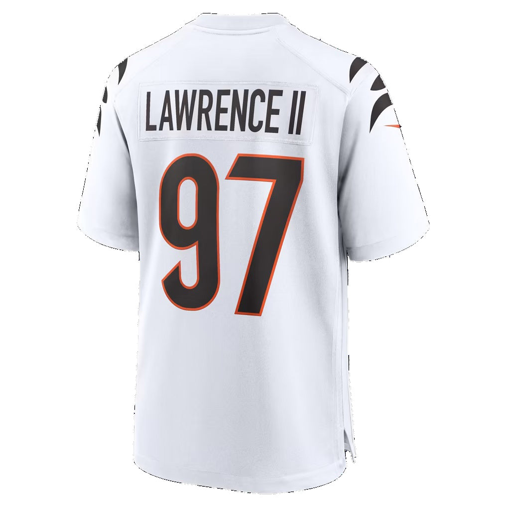 C.Bengals #97 Dexter Lawrence II White Game Football jersey Fotopoulosg