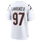 C.Bengals #97 Dexter Lawrence II White Game Football jersey Fotopoulosg