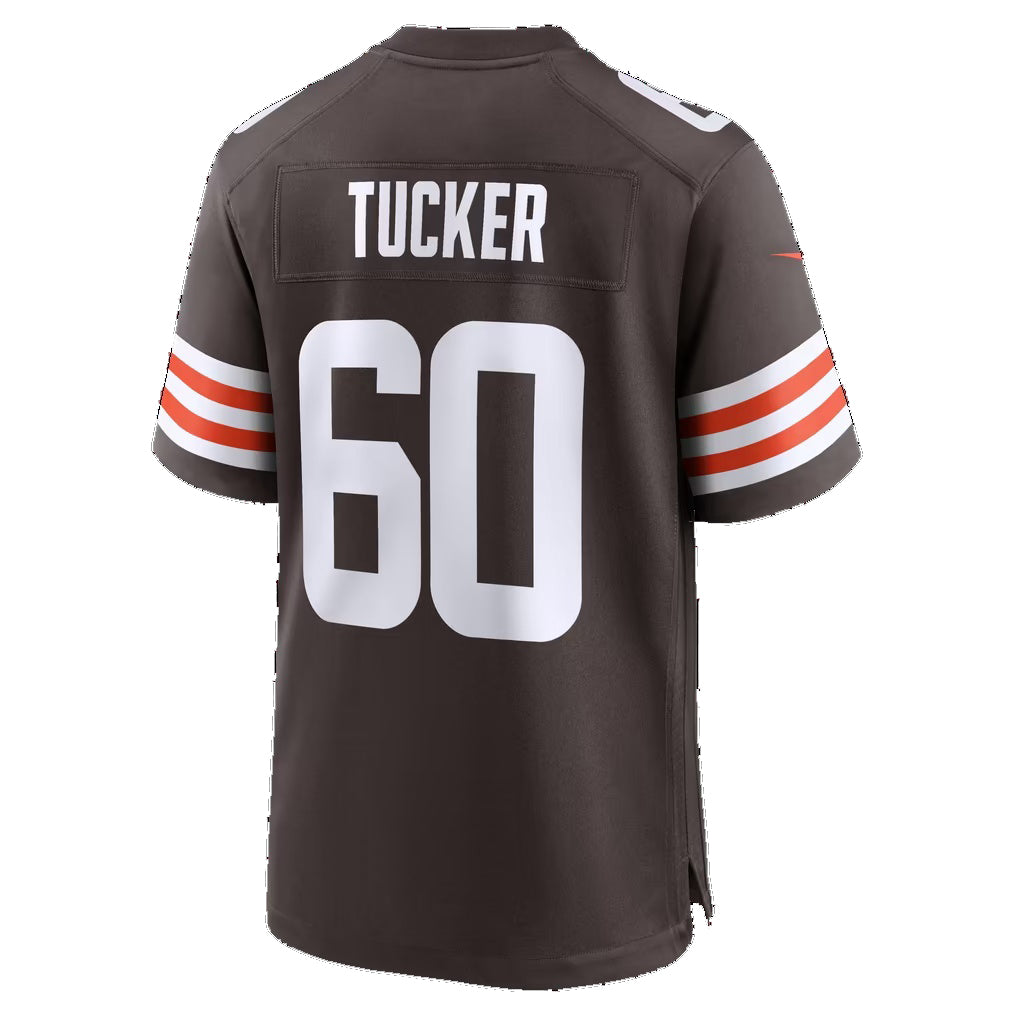 C.Browns #60 Nadame Tucker Brown Team Game Football jersey Fotopoulosg