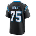 C.Panthers #75 Sam Hecht Black Team Game Football jersey Fotopoulosg