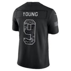 C.Panthers #9 Bryce Young Black 2026 Salute to Service Stitched Limited Football jersey Fotopoulosg