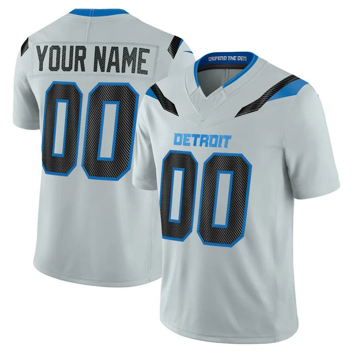 Custom D.Lions Silver 2026 Rivalries Vapor Limited Jersey - All Stitched Jersey Fotopoulosg