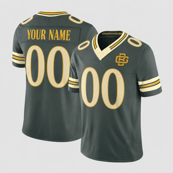 Custom GB.Packers Green Rivalries Jersey - All Stitched Jersey Fotopoulosg